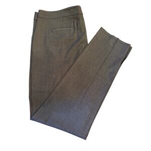 Lafayette 148 Waldorf Dress Pants Stretch Wool Waldorf Ankle Slit 12 EUC
